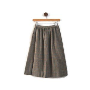 Vintage Plaid Skirt - A-Line Women's Size Small - 24" Waist Handmade